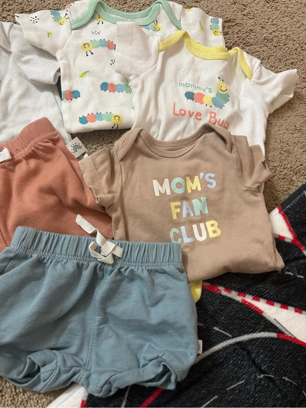 Old Navy Baby Matching Set with Orange, Blue, Brown, Cream, Green Accents